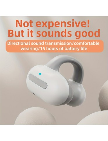 Wireless earphones, ear clip type, ear clip earphones, sports running, esports, games, music earphones, non earphones, air conduction earphones, suitable for driving, business meetings, high-quality earphones, ultra long standby time